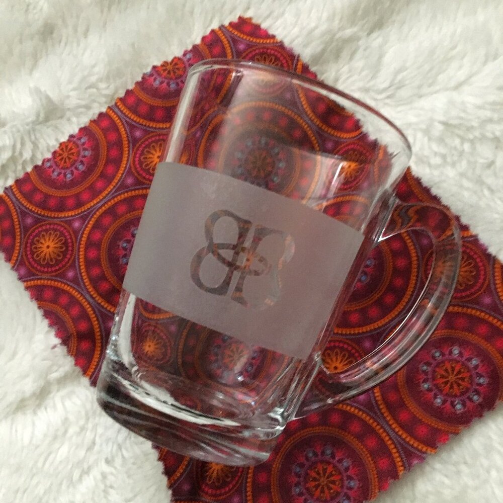 Baileys Original Irish Cream Clear Glass Coffee Mug Frosted Logo